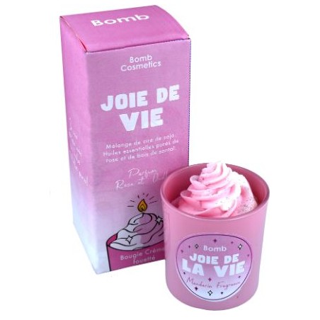 Bougie crème fouettée - Joie de la vie