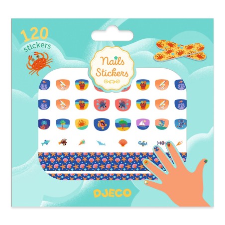 120 Stickers ongles - Méditerranée