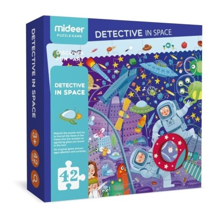 Puzzle 42 pcs - Detective in space