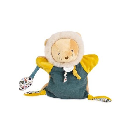 Doudou lion marionnette