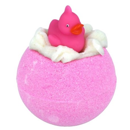 Bombe de bain avec jouet -  Pink Ducky