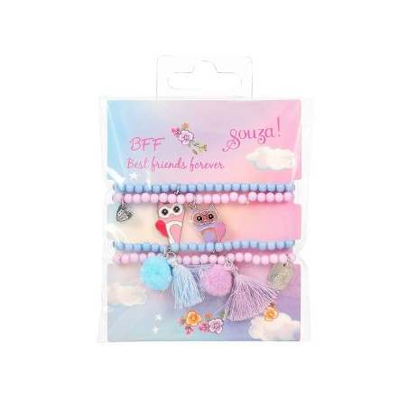 Set cadeau BFF Phine lilas, 4 bracelets