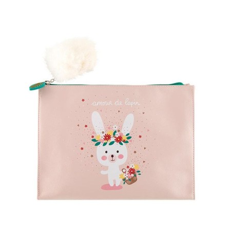 Trousse de toilette CELIA - Lapin fleuri