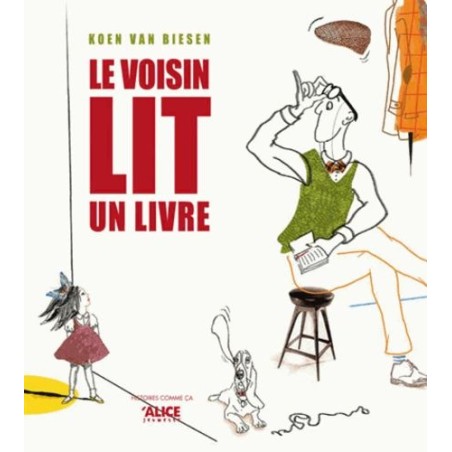 Le voisin lit un livre