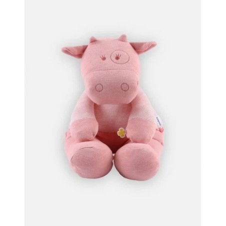 Peluche coton BIO 40cm Lola rose