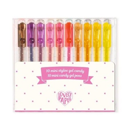 10 mini stylos gel - Candy