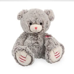 Peluche ours Gris musical -...