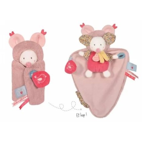 Doudou Souris Papillotte avec cape - 3 en 1