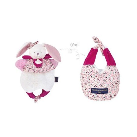 Doudou Sac - Lapin Cerise