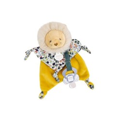 Doudou Lion attache tétine