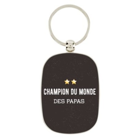 Porte-clés "Champion du monde des papas"