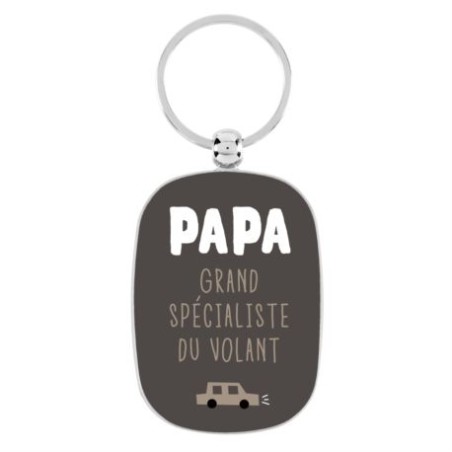 Porte-clés "Papa grand spécialiste du volant"