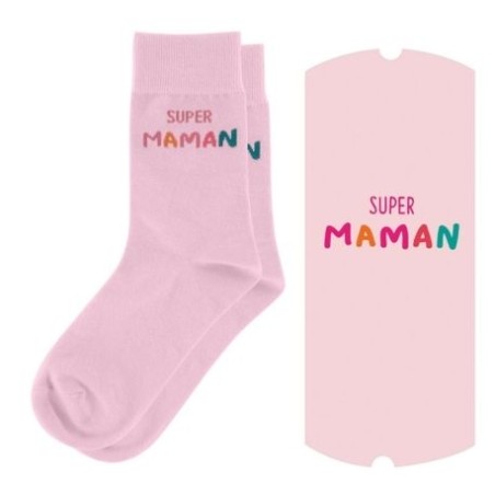 Chaussettes "Super maman"