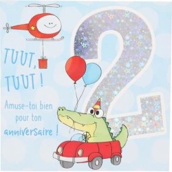 Carte musicale - 2 ans - Bleu