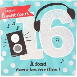 Carte musicale - 16 ans