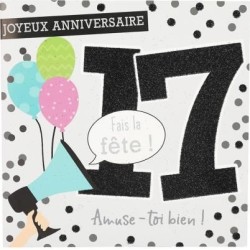 Carte musicale - 17 ans