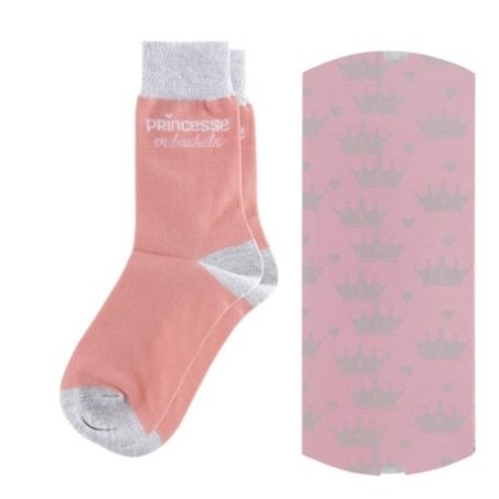 Chaussettes "Princesse en basket"