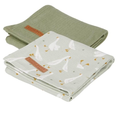 Set de 2 tétras 70x70 - Little Goose/Pure olive