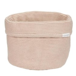 Panier rond en tricot - Beige