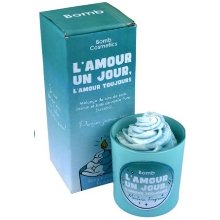 Bougie crème fouettée - L'amour un jour, l'amour toujours