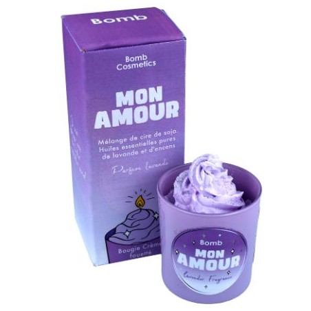 Bougie crème fouettée - Mon amour