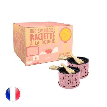 2 sets individuels - Raclette à la bougie - Rose