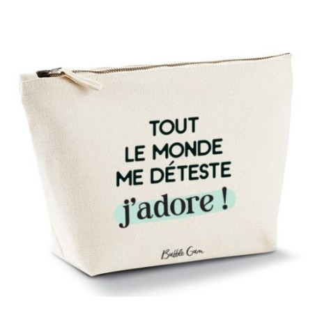 Trousse M - Tout le monde me déteste j'adore ! - Bleu marine