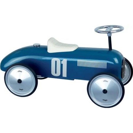 Voiture vintage bleu petrole