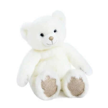 Le Nounours Collection - Blanc poudré et paillettes - XL 60cm